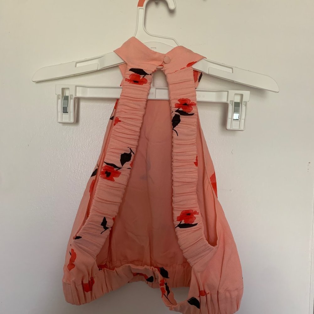 Pink Linen Floral 2-piece Set XS - Picture 9 of 12